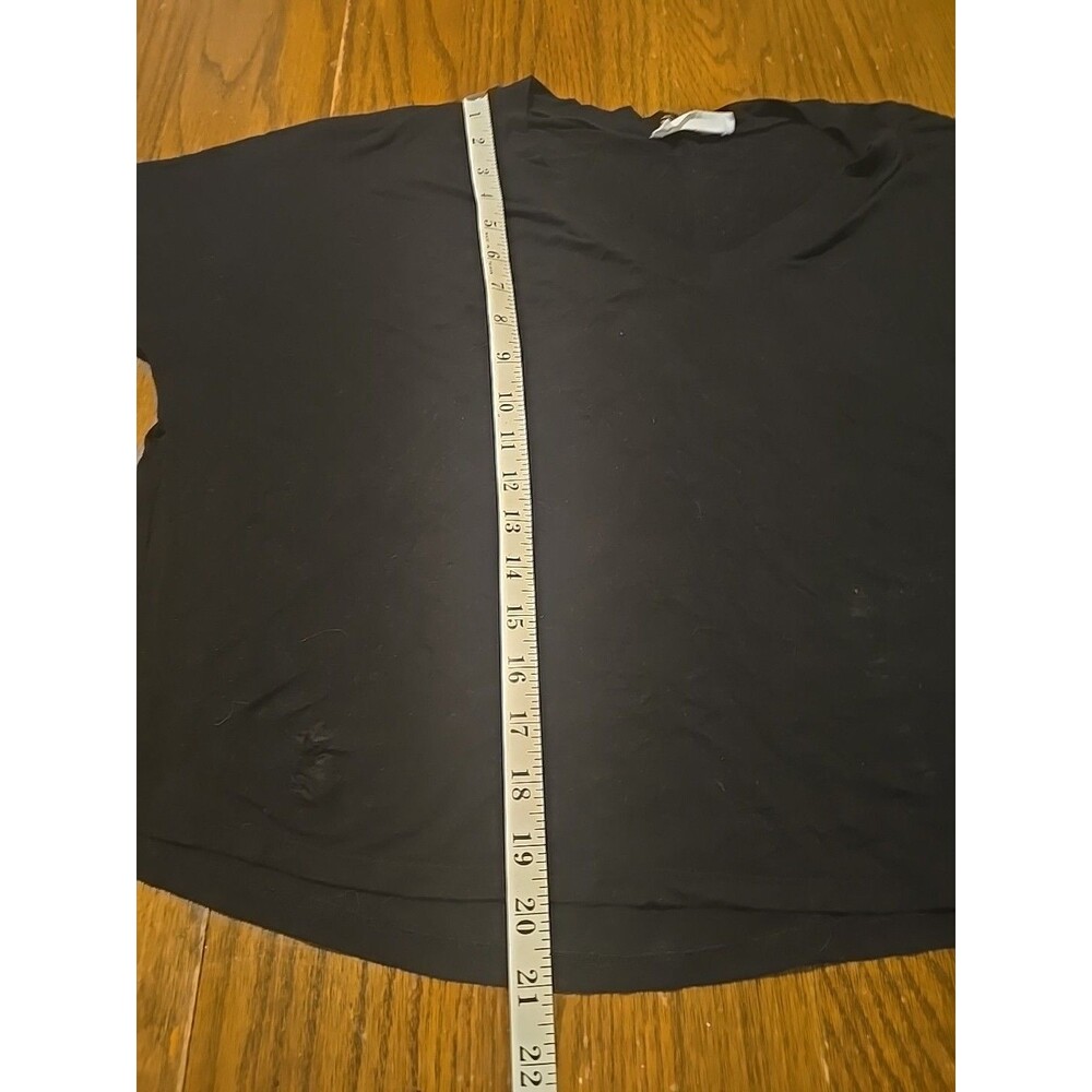 Double Zero Shirt Womens Spicy Small Black Long Sleeve Crop Top Soft - Picture 6 of 6